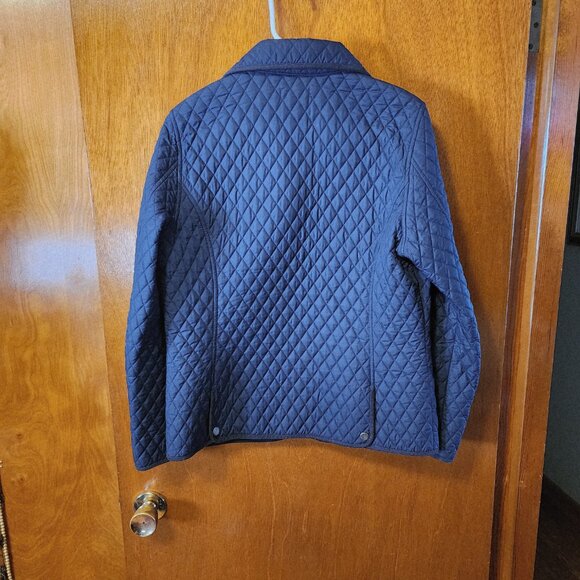 Women's Medium Nautica Navy Blue Zip Up Quilted Jacket - Picture 7 of 7